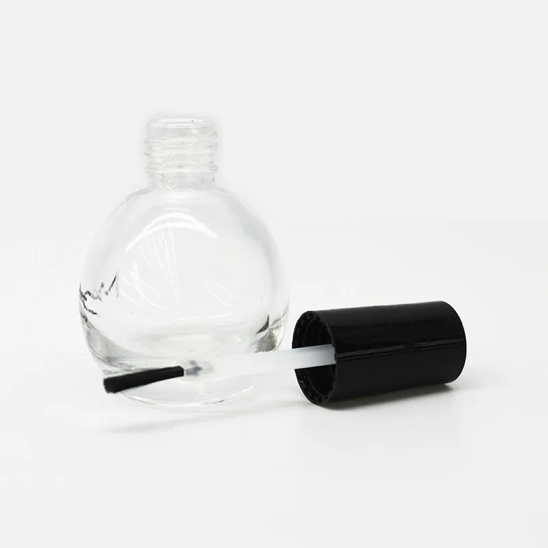 Empty Glass Nai Polish Bottle 15ml clear Essential oil bottle Liquid cosmetic Container