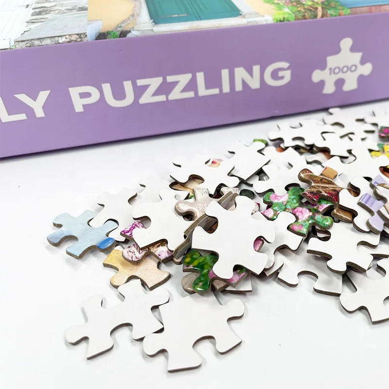 Factory Price Custom Printing Landscape Puzzles 1000 Pieces Adult Jigsaw Puzzles for  Rompecabezas