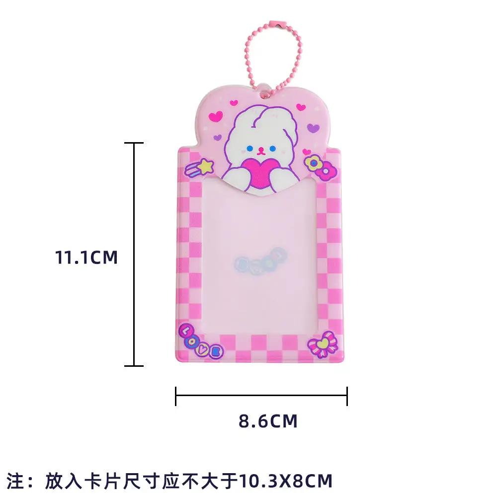 Cute Sanrioed Figure Cinnamoroll Kuromi My Melody KAWAII ID Card Holder Anime Keychain Pendant Card Holders For Girls