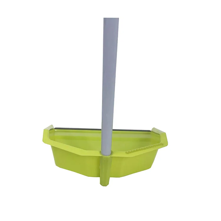 Indoor use long handle dustpan and broom cleaning brush set