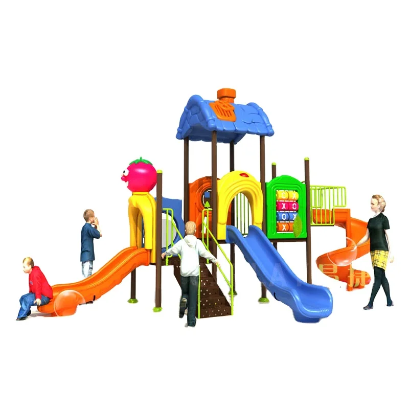 China Supplier Children Large Outdoor Playground Equipment Slide