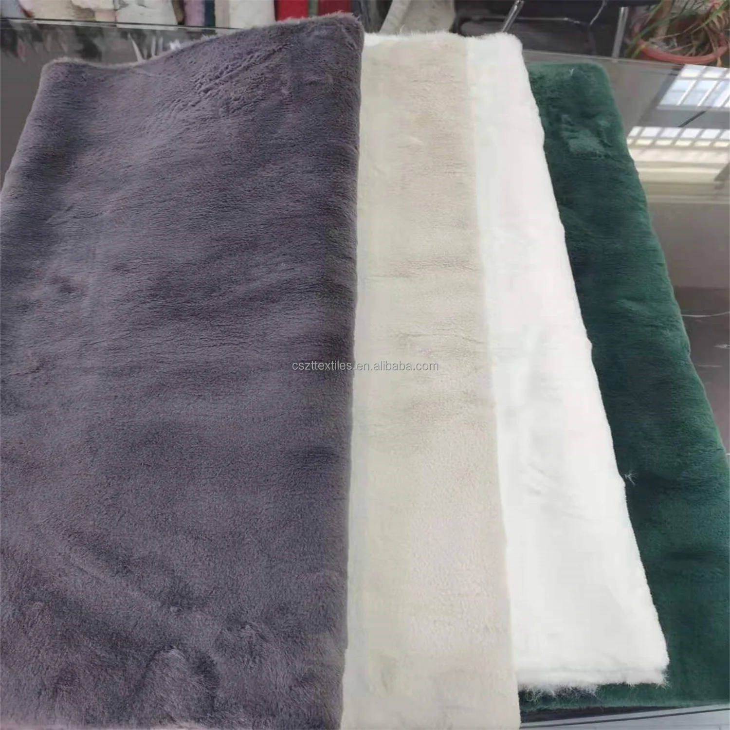 100% polyester super soft sherpa suede bonded fleece fabric for fashion garment