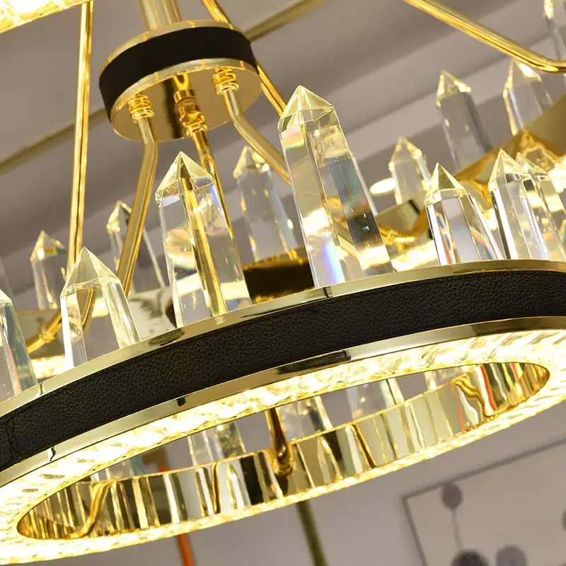 Luxury Crystal Chandeliers & Pendant Lights Hanging Modern LED Lamp Lustre for Home Decor Living Room Dining Room Kitchen Hotel