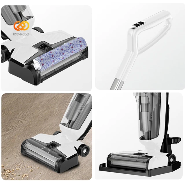 3In 1 Cordless Floor Washer Handheld Vacuum Cleaner Floor Cleaning wireless mop Wet&Dry Hepa Filter