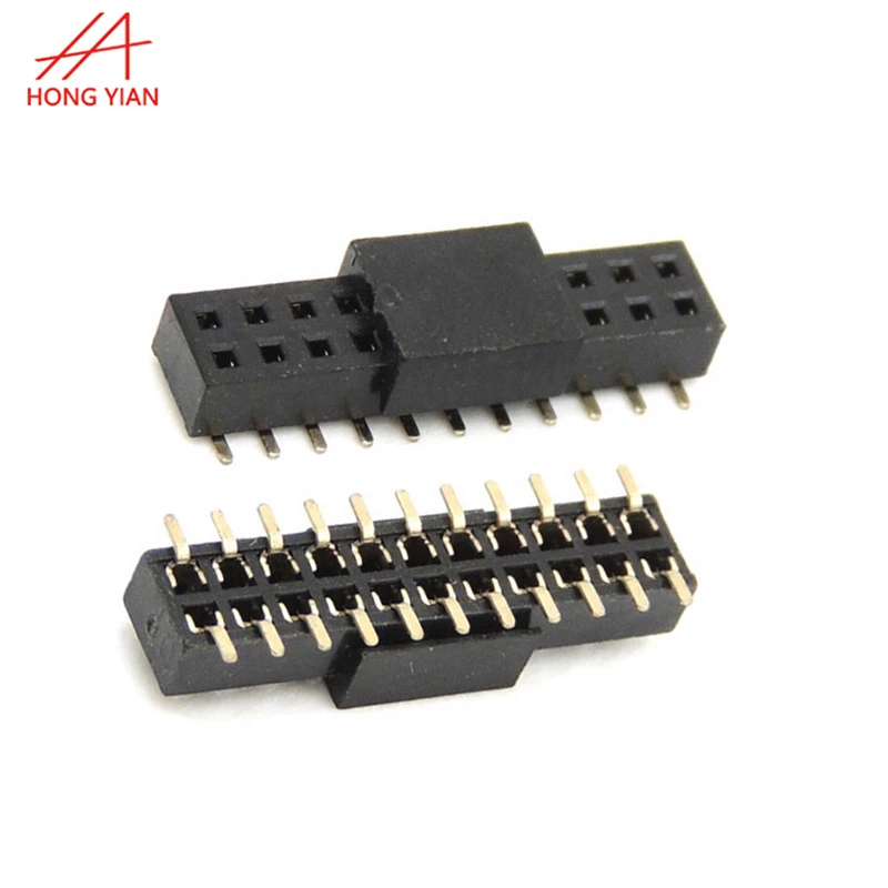 1.27mm pin Header Straight DIP Type pci express pci-epcie female right angle pin header connector