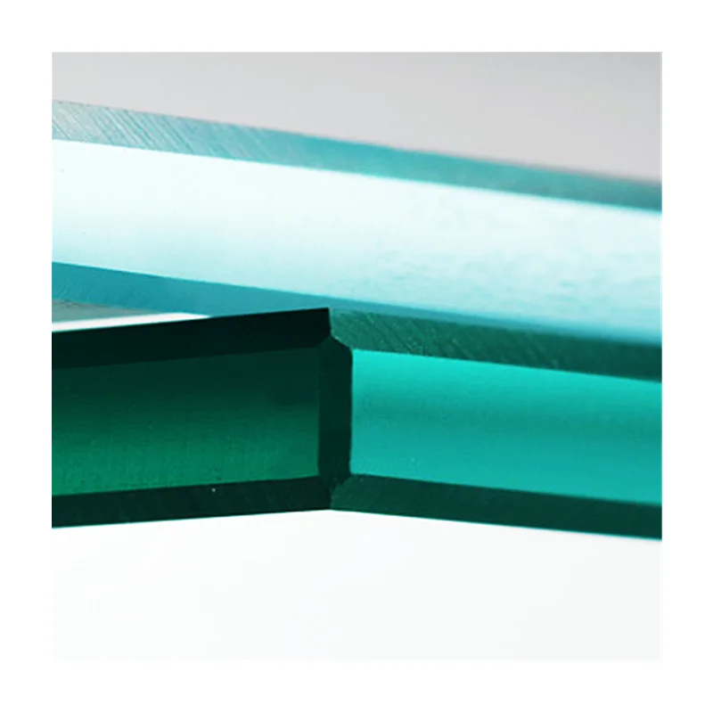 Qingdao factory  4mm 5mm 6mm reflective  float clear grey bronze dark blue color  tempered heat strengthen Toughened glass