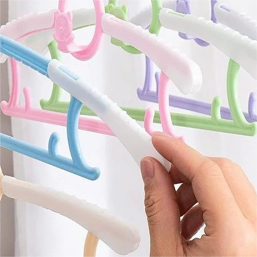 factory direct sale plastic hanger connection hook  telescopic clothes hanger baby hangers for clothes