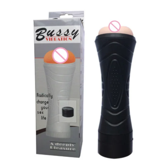Man Masturbating Sex toys 3D Pussy Vibrating Electric Male Masturbator Vagina