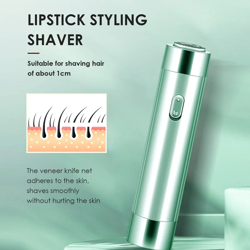 OEM/ODM wholesaler Portable Frequency Mini Electric Painless  Women Lipstick Shaver Facial Hair Remover