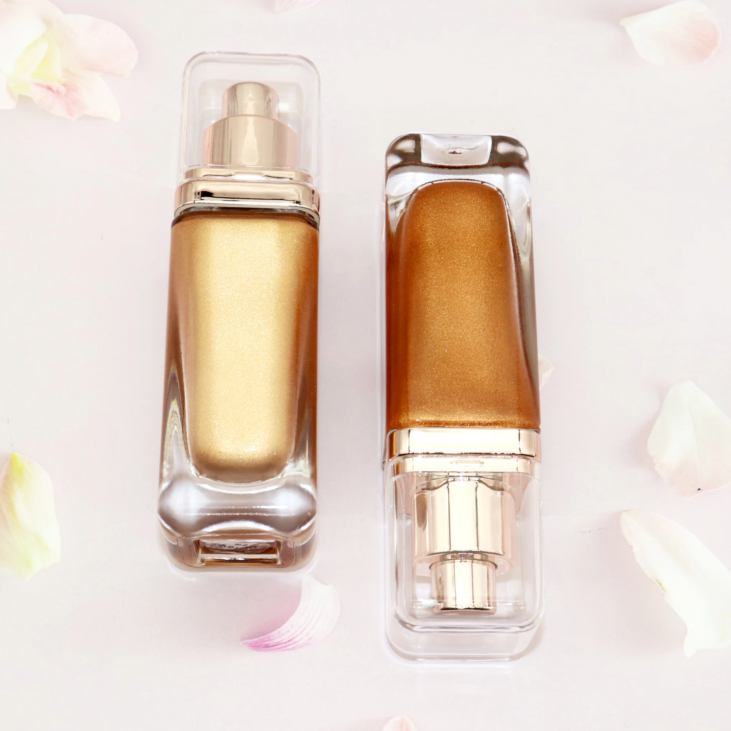 Private Label Wholesale Glow Lotion High Quality Body Shimmer Oil Non-Brand Makeup Face and Body Glitter Highlighter Spray