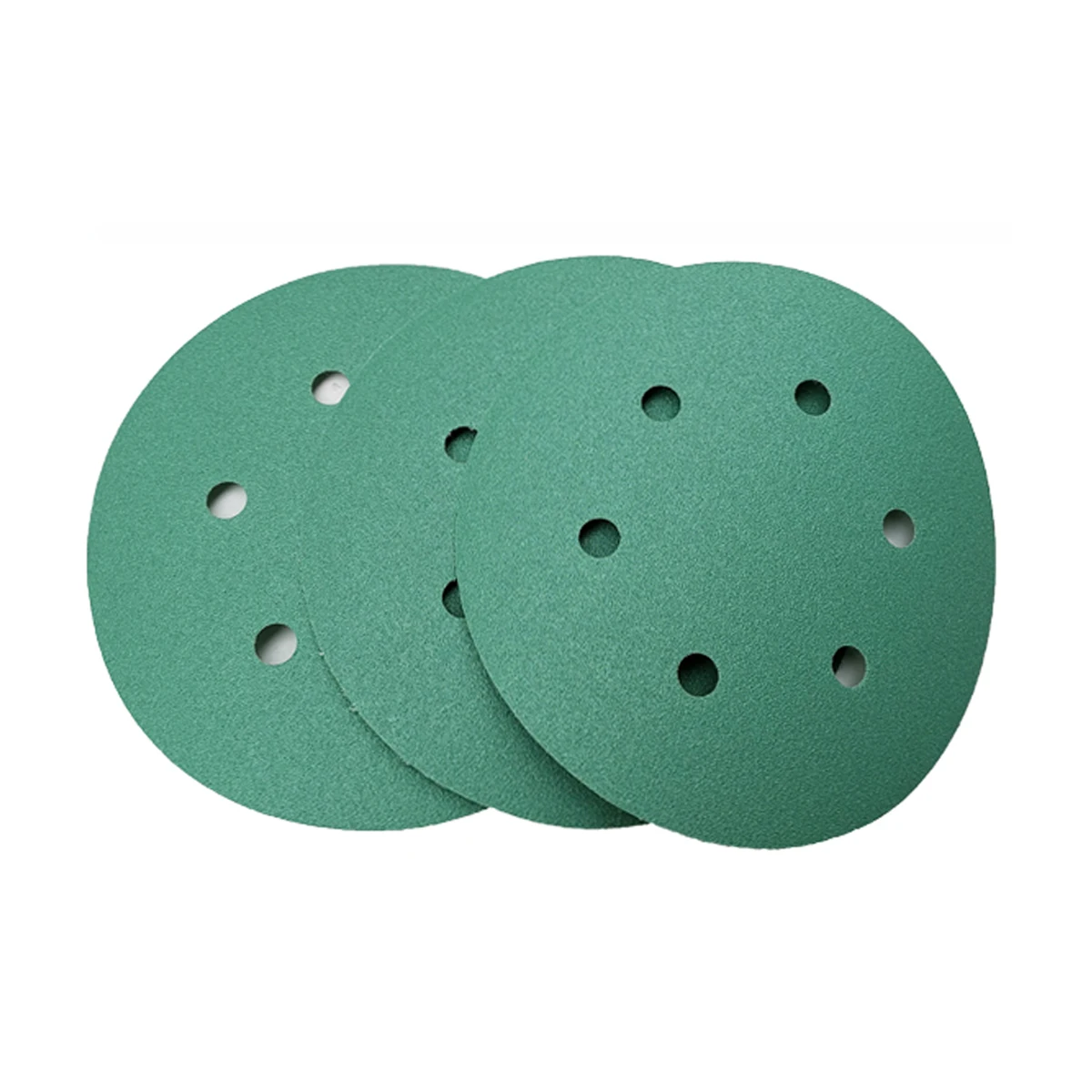 6 Inch Sanding Discs Hook and Loop Green Film Sanding Disc Orbital Sander Pads for Sand Automotive Car Paint Woodworking Wood