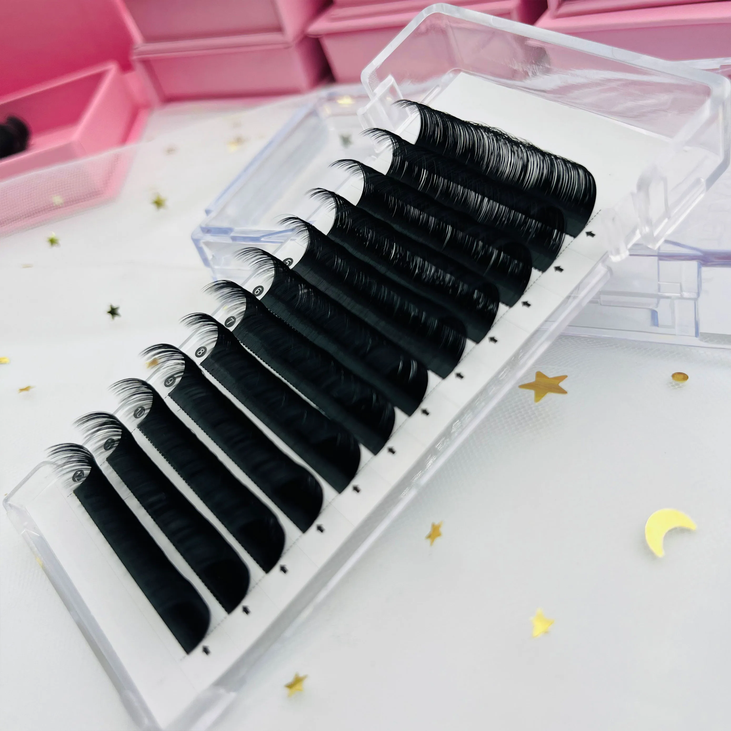 0.03 0.05 0.07 c cc d dd l curl 20mm 25mm individual eyelash extensions lash trays wholesale cashmere lash extensions lash trays