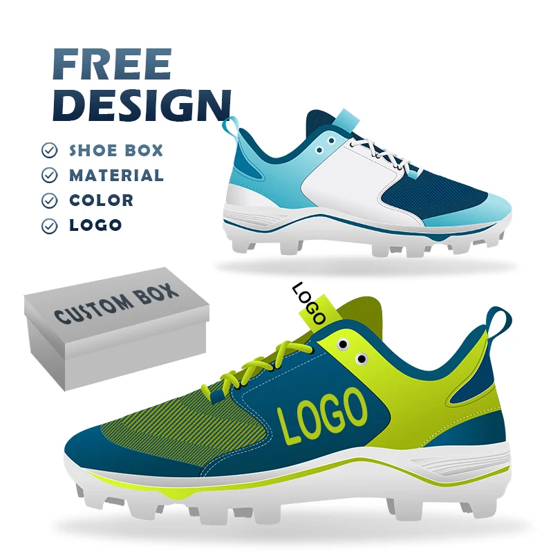 Custom New Style Cleats Youth Sport Baseball Shoes for Men