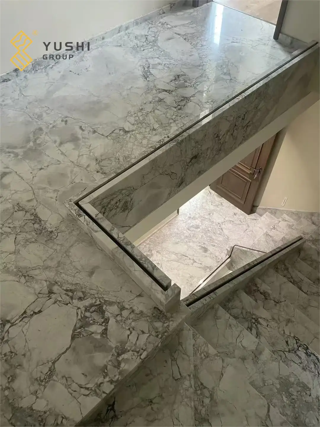 YUSHI Modern Anti-Slip Polished Super White Marble Floor Tiles for Home Decoration Exterior Application