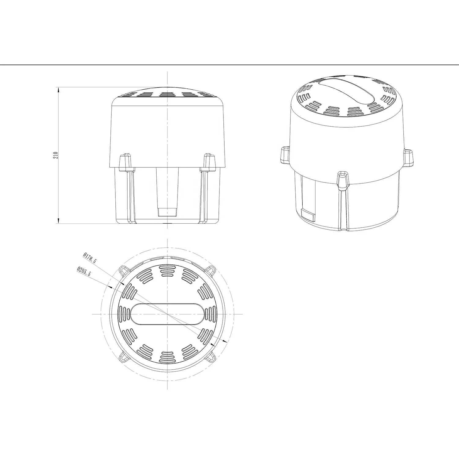 high quality Hammer 100W all-in-one, universal low frequency Howler siren