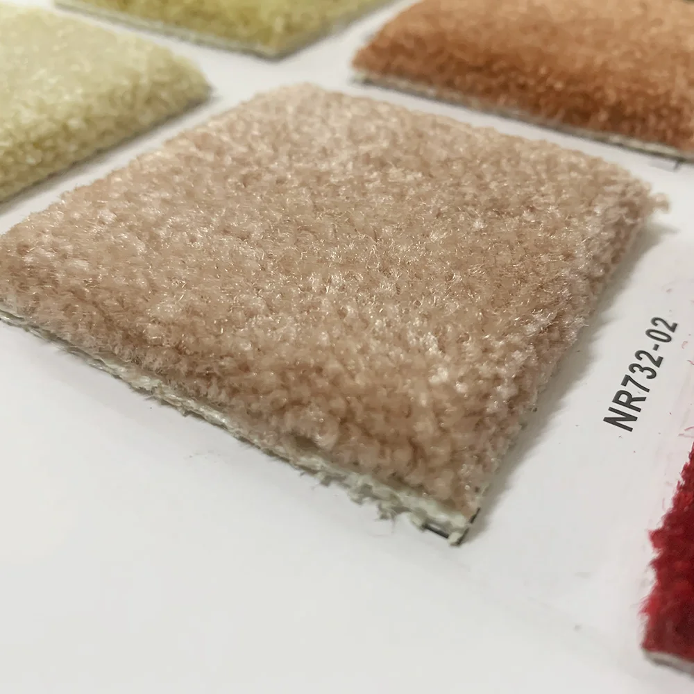 Manufacturers direct sales super thick hotel hotel solid color full carpet high-end household 18MM thick curved yarn carpet