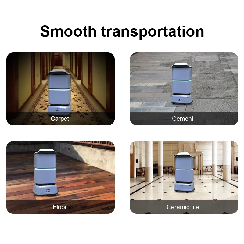 High Performance Intelligent Slam Navigation 4 Layers Boxes Package Delivery Robot