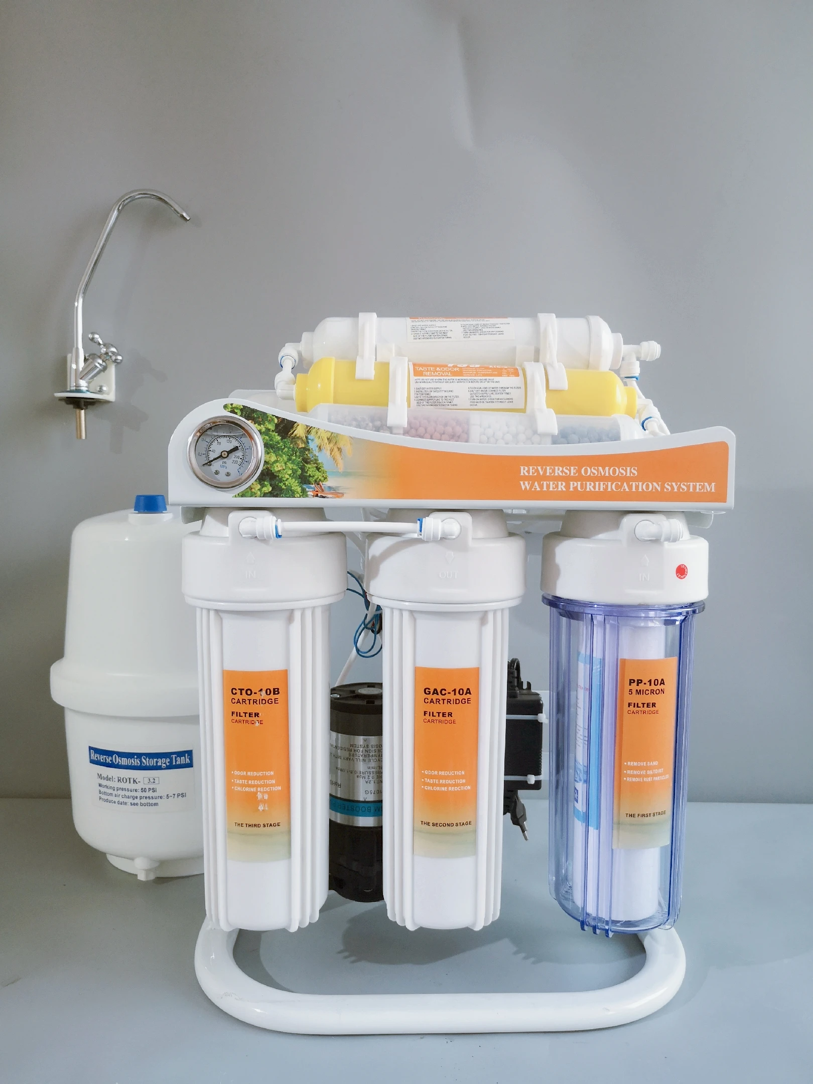 Uf Membrane 10 Inch Clear Filter Cartridge Housing Ro Water Filter Parts