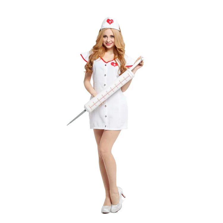 Wholesale High Quality Halloween Cosplay Sexy Nurse Dress Woman Party Character Costume Adult Cosplay Nurse Costume