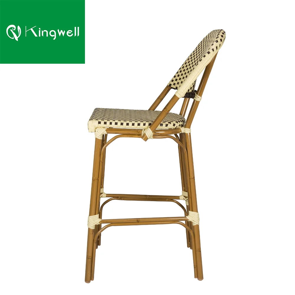 Используется в ресторанах и бистро, ротанговая барная мебель, уличный барный стул