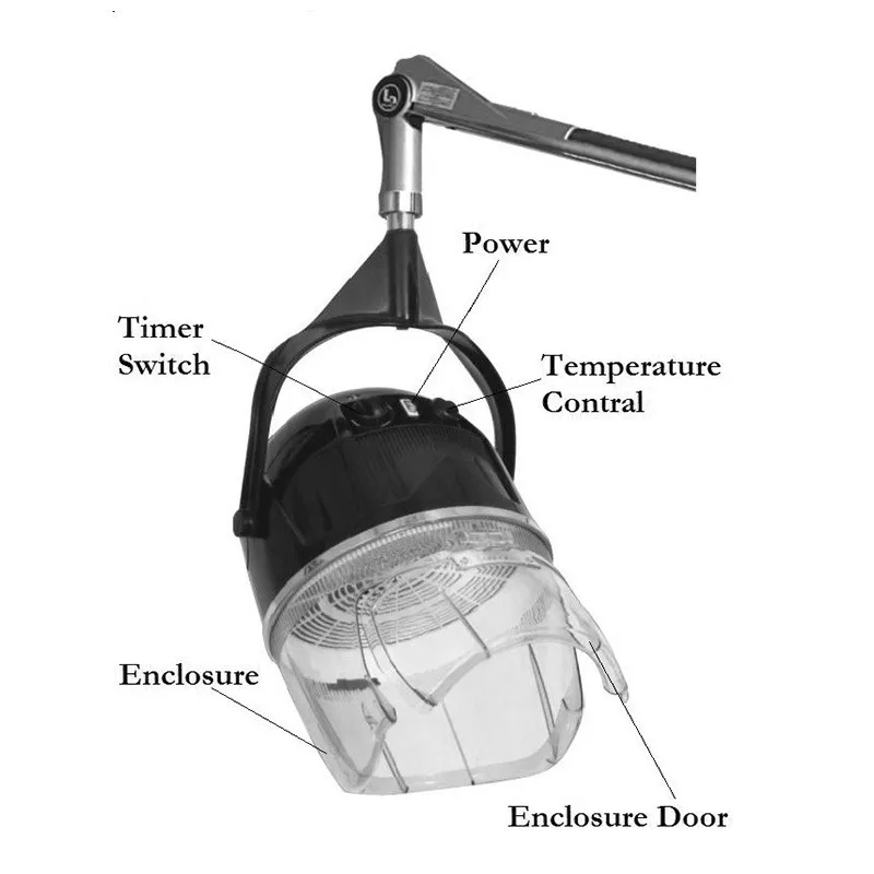 YACHENG YC-1300A оборудование для профессиональных салонов легкий мобильный Складной настенный фен волос
