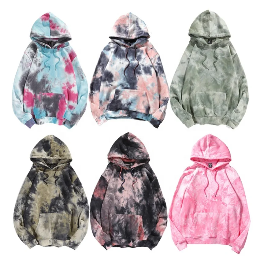 OEM Wholesale High Quality Neutral Oversize Pullover Tie-dye Hoodie Sweatshirts Mens Hoodies hoddies jumpers for men