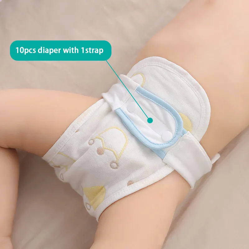 6-layer peanut type cotton baby show reusable nappies washable breath baby cloth diaper