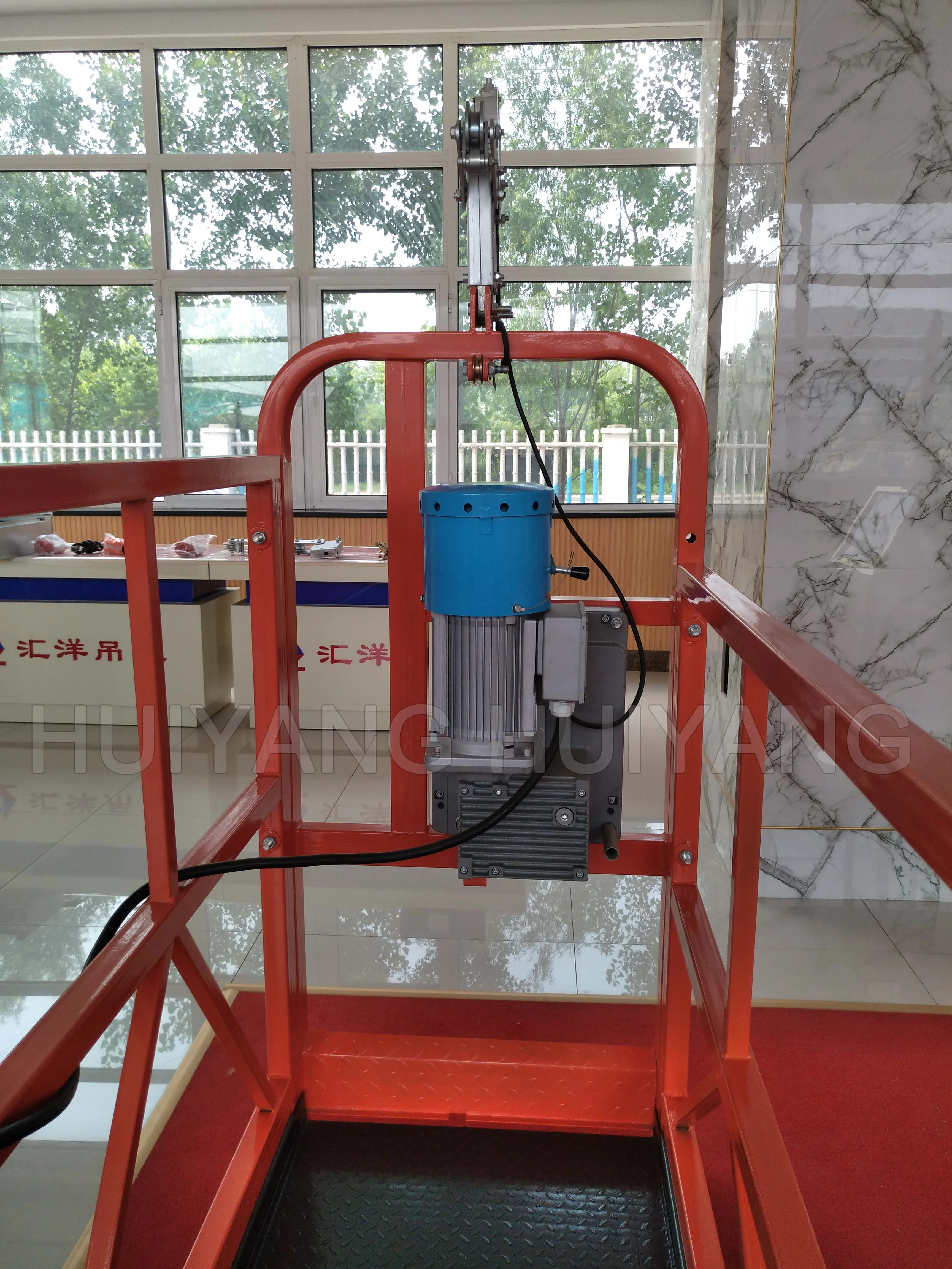 100m Wire Rope Hoist Suspended platform Electric Scaffolding Basket ZLP630 Suspended Platform