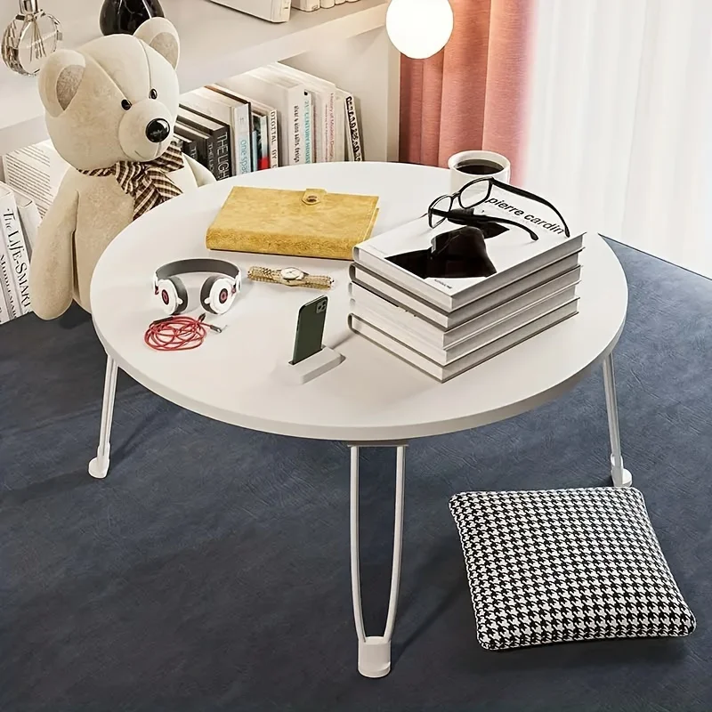 Portable Compact Desk 1pc Household Sundries Workstation for Bedroom Outdoor & Terrace Use