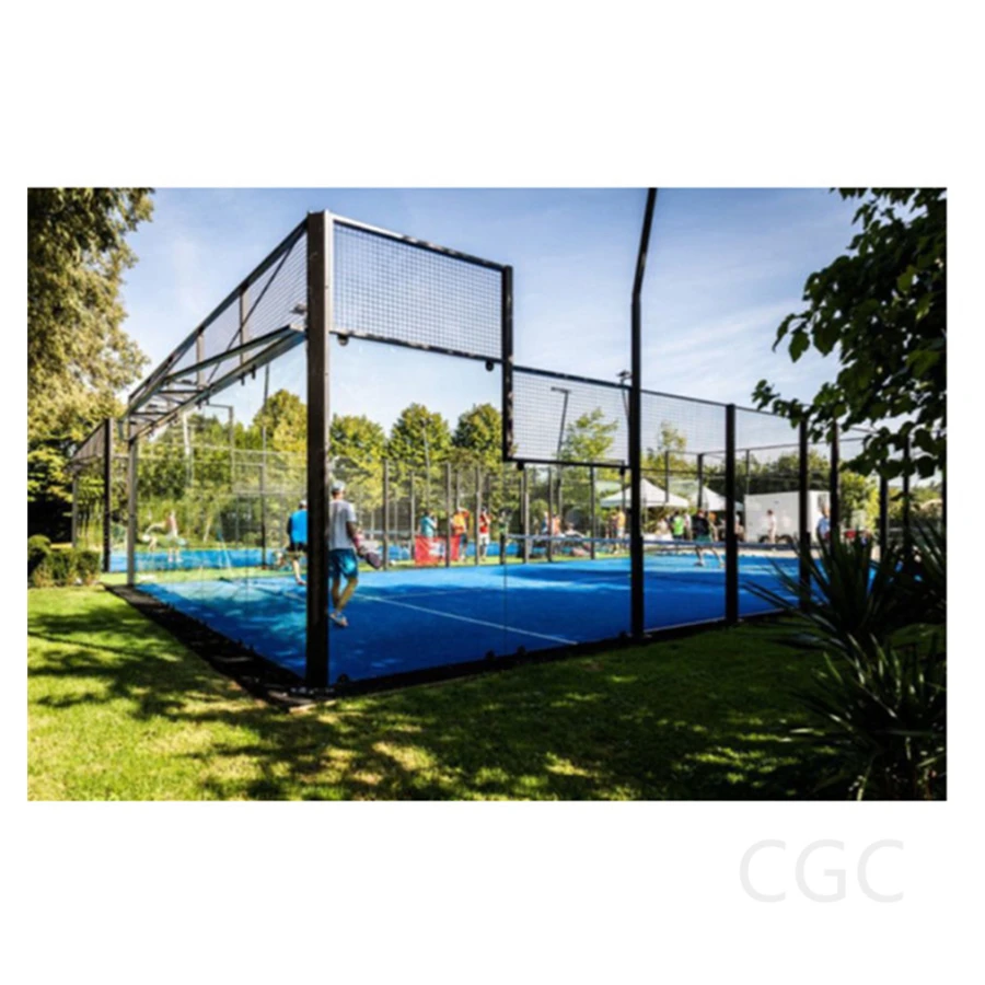 New design padel tennis court outdoor indoor panoramic tennis game