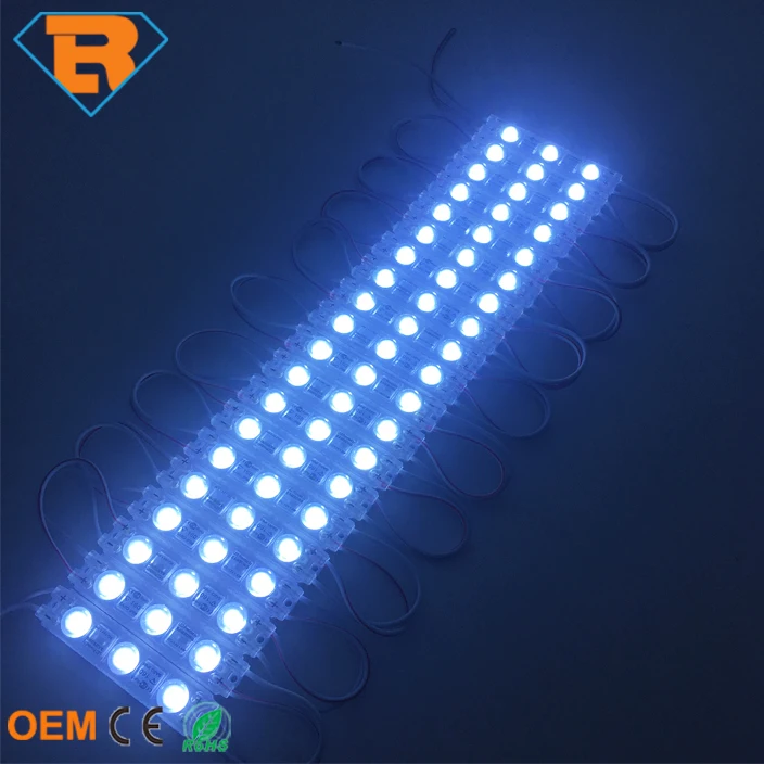 Ultrasonic Making Waterproof IP67 LED Module Light DC12V 3SMD 2835 1.5W With Optical Lens aluminum PCB
