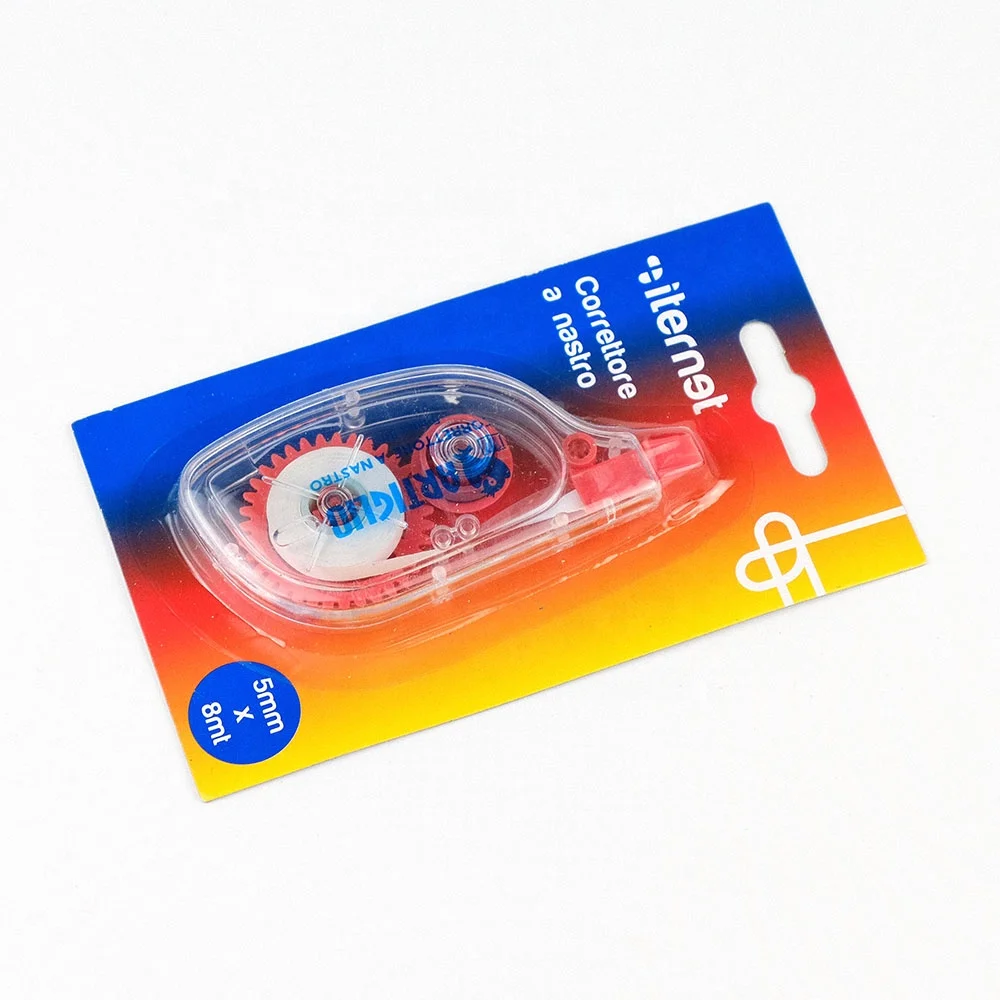 Plastic Kids Stationery Student Correction Supplies Colored Yellow Correction Tape Set