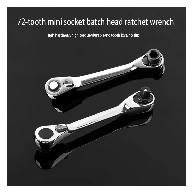 Mini Ratchet Socket Wrench Screwdriver Hex Torque Wrench