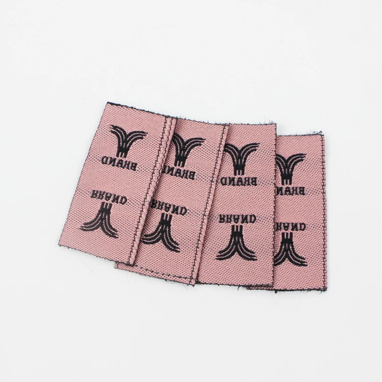 Luxury Custom Polyester  Fabric Neck label Woven Brand Labels for Garment Tags Woven Sewing Label
