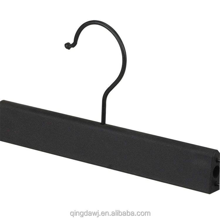 wholesale black plastic pants custom coat hook laundry non slip clothes suit dress shirt hangers clip space saving plastic