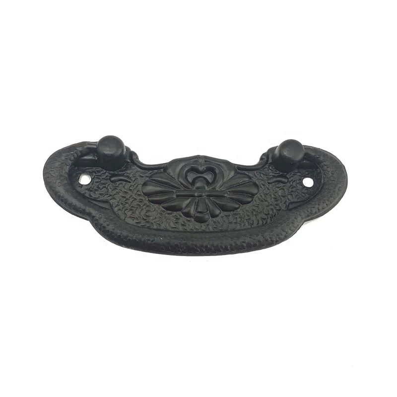 Handles Knobs Pendants Flowers For Drawer Wooden Jewelry Box Furniture Hardware Bronze Tone Handle Cabinet Pulls
