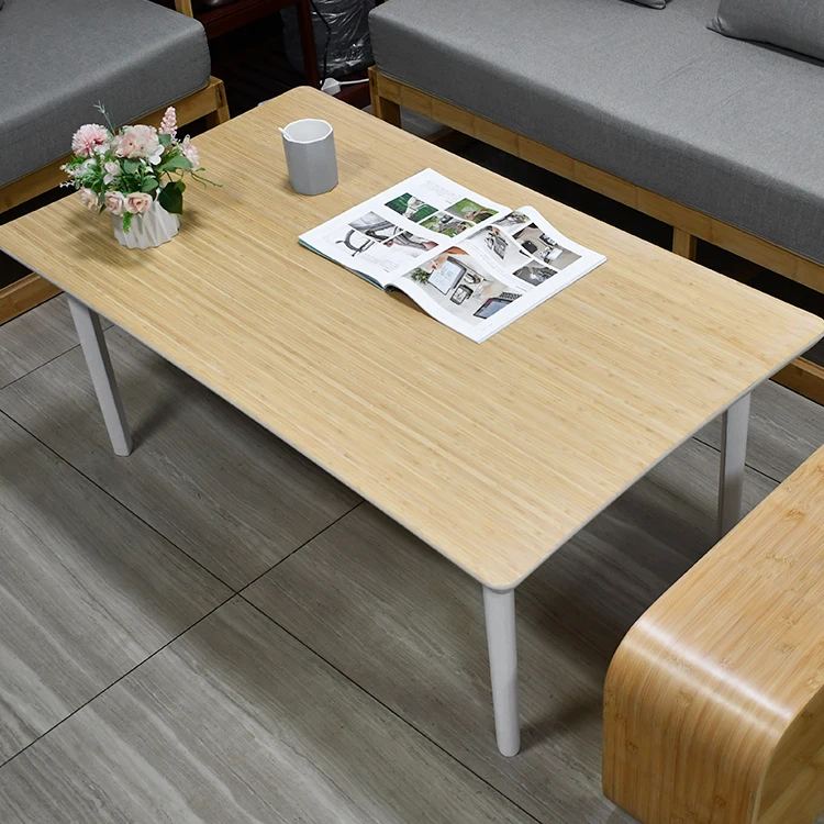 WDF Hot Selling wood dining tables center table for the living room tavolo mesa muebles de sala modern bamboo table