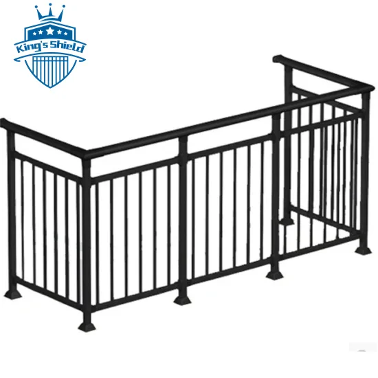 Aluminum Handrail SOLID STEEL Railing Wrought Iron Sturdy Safety Rail Stair iron grill design for balcony