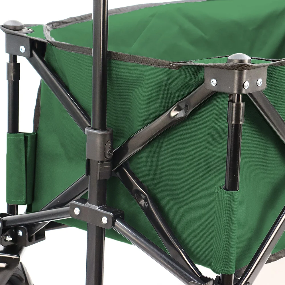 Metal camping wagon waterproof picnic wagon hiking folding wagon