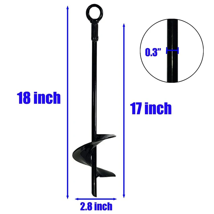 Ground Anchor Speed  Drill in Your Heavy Duty Spiral Ground Anchors in Seconds Multi Functional Works Dog Ties