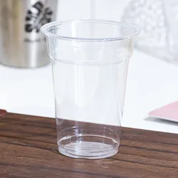 9oz 250ml disposable eco-friendly plastic kiwi juice milkshake  iced coffee cups with lids