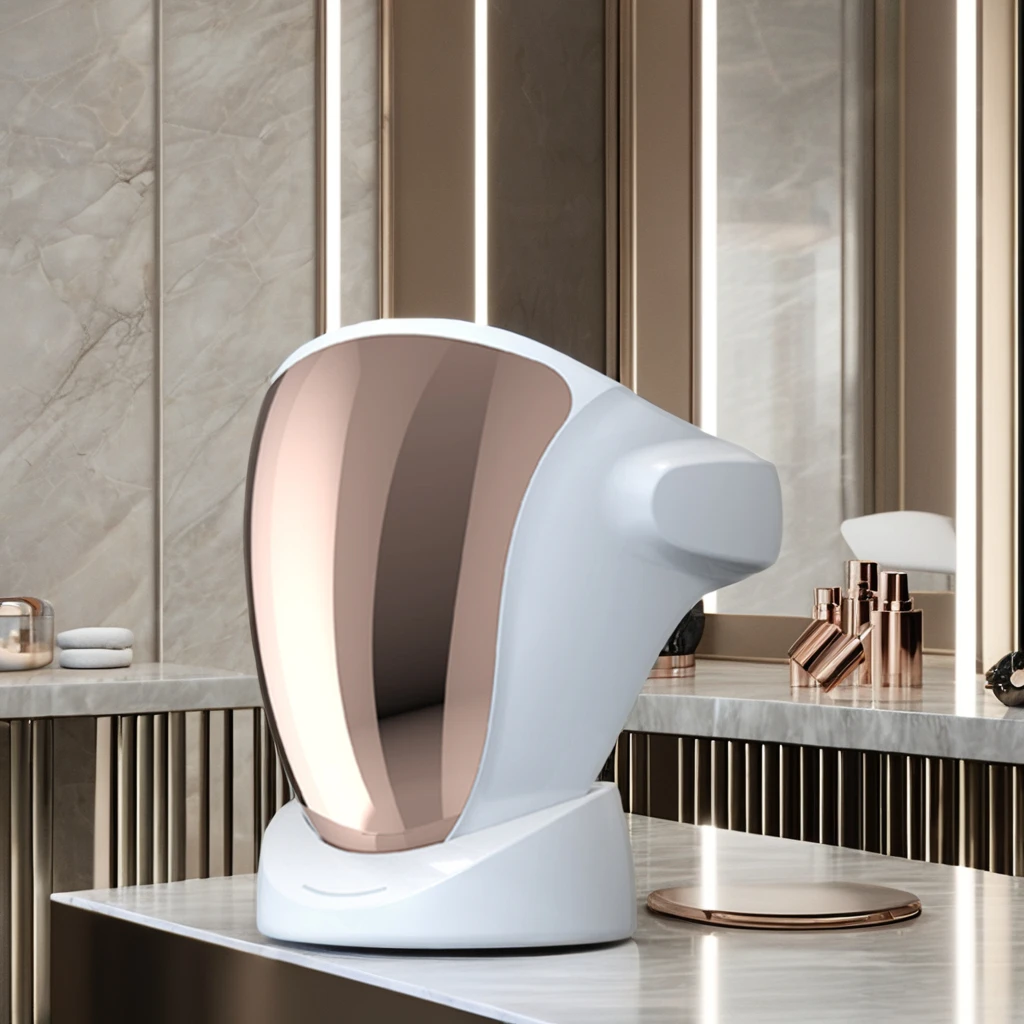 Photon Skin Rejuvenation Instrument ABS Handheld LED Face Mask with Red and Blue Light Acne and Freckle Removal Beauty Machine