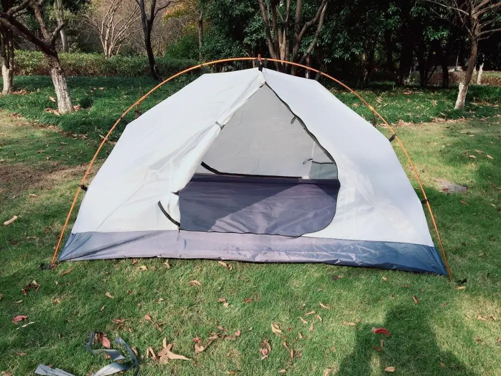 High-end Ultralight Double Layer 2 Person Waterproof Backpacking Tent, CZX-204 breathable fabric MSR Tent come with footprint