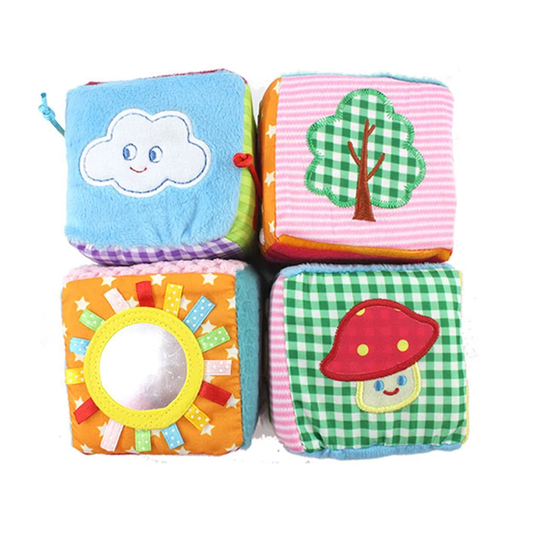 High Quality Foam Activity Cloth Cube Toys Early Educational Scenery Cloth Block for Baby