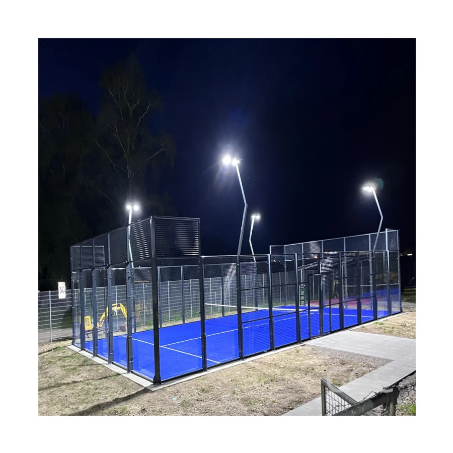 New design padel tennis court outdoor indoor panoramic tennis game