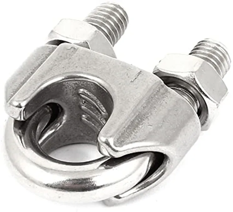 M2-M22 Hardware Rigging Cable Clamps Stainless Steel Wire Rope Clip U Bolt Saddle Clamp