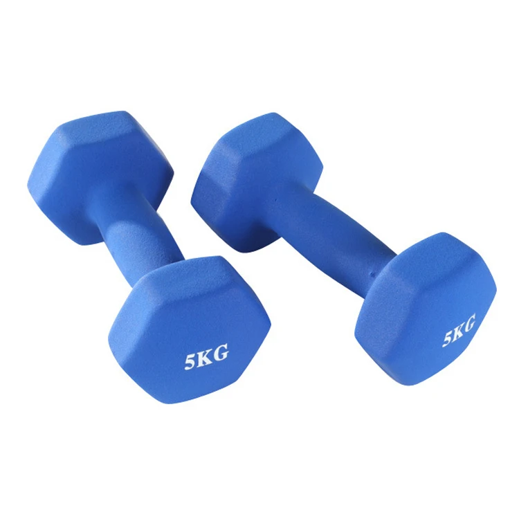 custom kg women use oem free weight fitness gym colored pvc coating dipping hexagon hex dumbbell