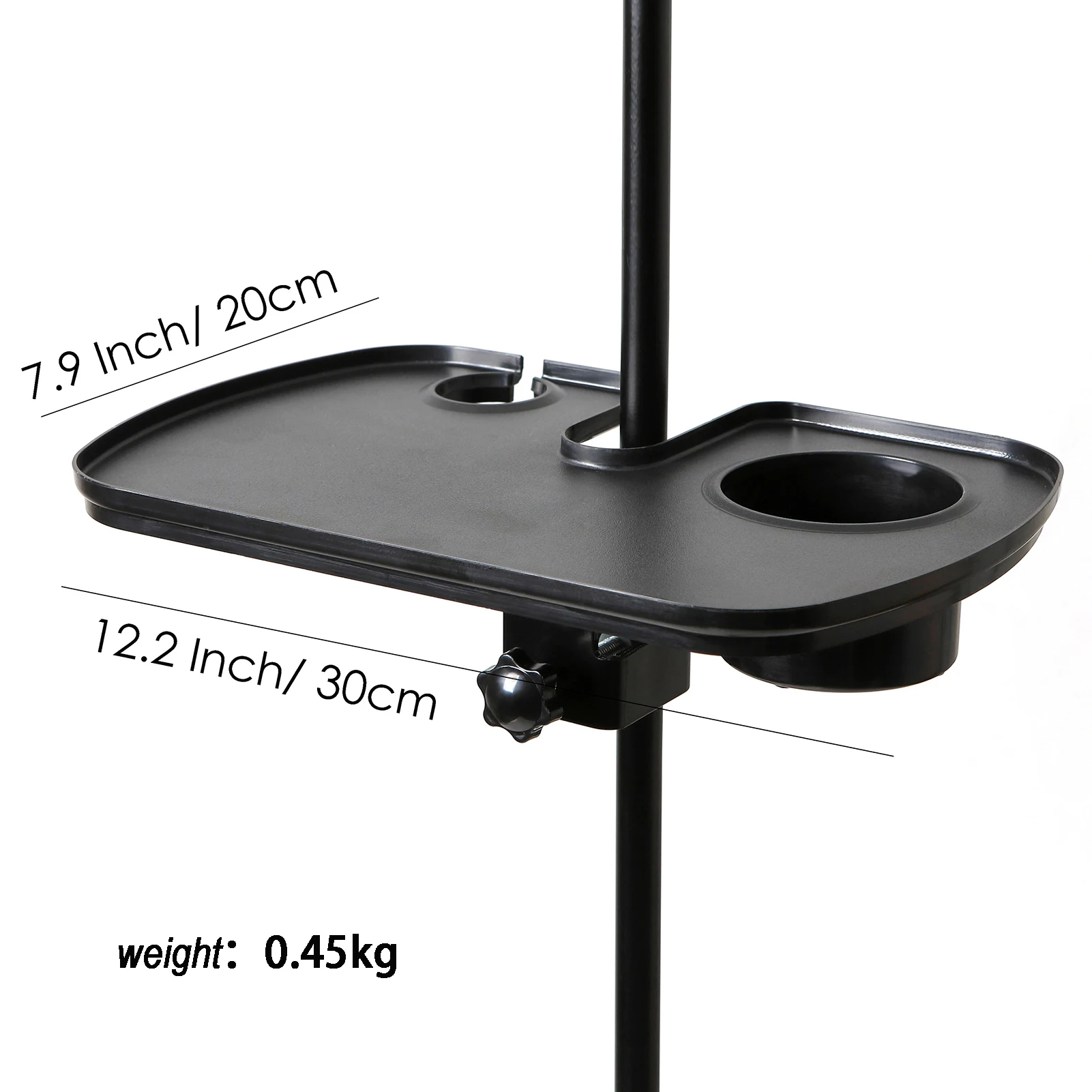 Concert Performance  Guitar Accessory Microphone Stand Clamp with cup holder and microphone  holder, Standard Tray accessory