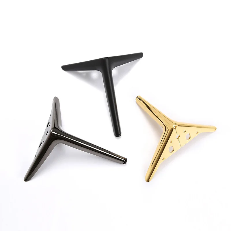 2024 new modern black gold and silver table legs custom iron sofa legs metal brass furniture legs