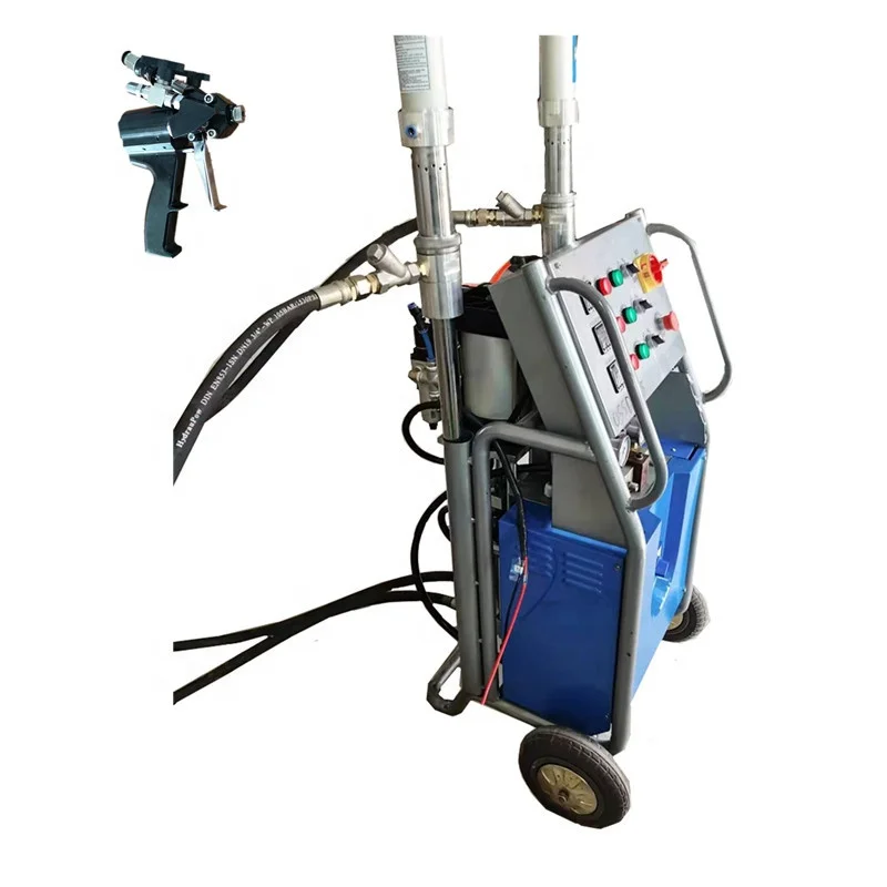 Two components polyurethane/polyurea spray foam